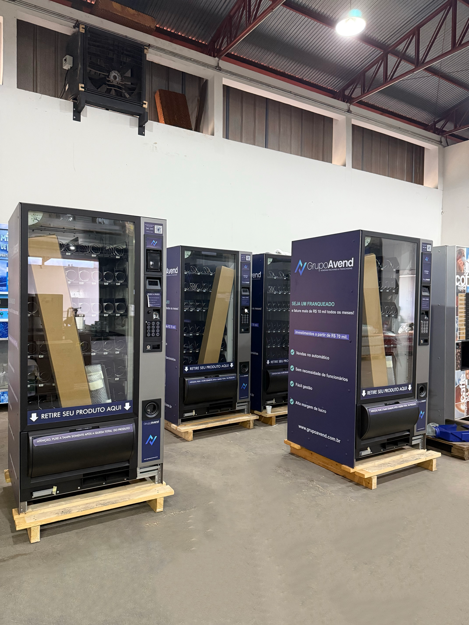 Detalhes da máquina Avend